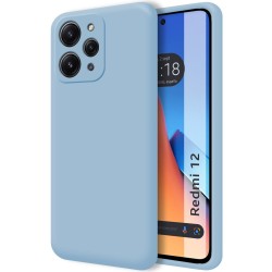 Funda Silicona Líquida Ultra Suave compatible con Xiaomi Redmi 12 color Azul