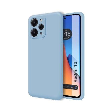 Funda Silicona Líquida Ultra Suave compatible con Xiaomi Redmi 12 color Azul
