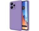 Funda Silicona Líquida Ultra Suave compatible con Xiaomi Redmi 12 color Morado