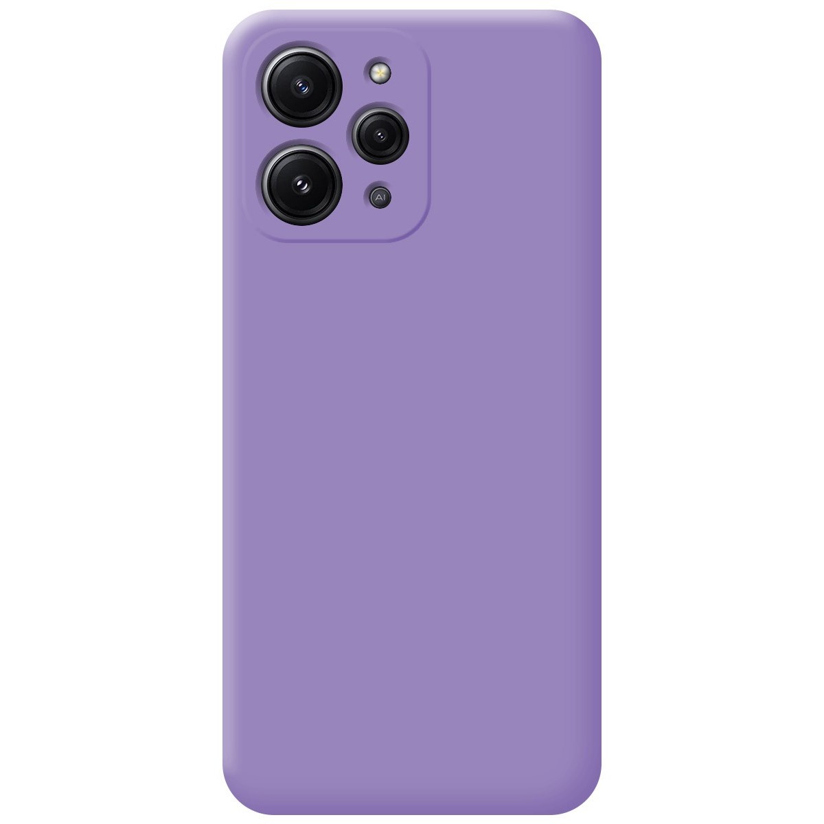 Funda Silicona Líquida Ultra Suave compatible con Xiaomi Redmi 12 color Morado