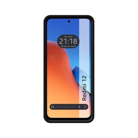 Funda Silicona Líquida Ultra Suave compatible con Xiaomi Redmi 12 color Negro