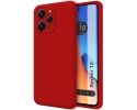 Funda Silicona Líquida Ultra Suave compatible con Xiaomi Redmi 12 color Rojo