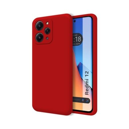 Funda Silicona Líquida Ultra Suave compatible con Xiaomi Redmi 12 color Rojo