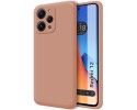 Funda Silicona Líquida Ultra Suave compatible con Xiaomi Redmi 12 color Rosa