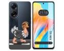 Funda Silicona Transparente para Oppo A98 5G diseño Avestruz Dibujos