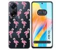 Funda Silicona Transparente para Oppo A98 5G diseño Flamenco Dibujos