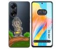 Funda Silicona Transparente para Oppo A98 5G diseño Mono Dibujos