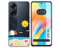Funda Silicona Transparente para Oppo A98 5G diseño Playa Dibujos
