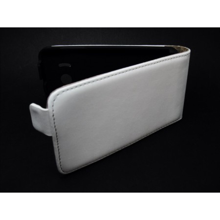 Funda Piel Premium Ultra-Slim Huawei Ascend Y300 Blanca