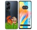 Funda Silicona Transparente para Oppo A98 5G diseño Tigre Dibujos