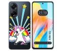 Funda Silicona Transparente para Oppo A98 5G diseño Unicornio Dibujos