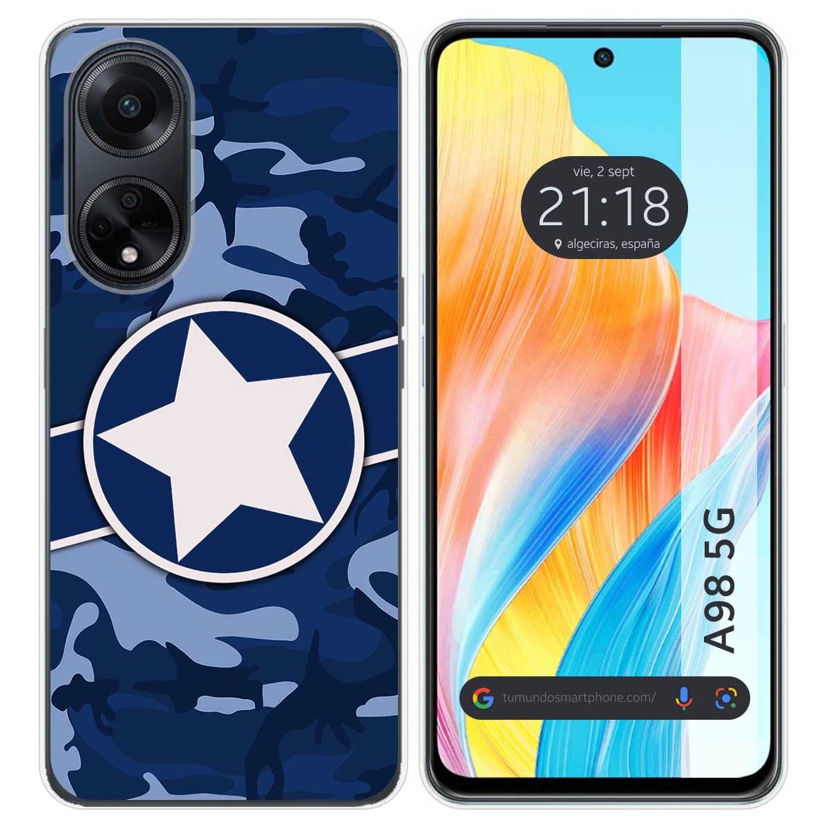 Funda Silicona para Oppo A98 5G diseño Camuflaje 03 Dibujos