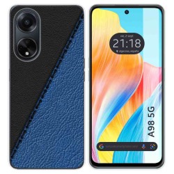 Funda Silicona para Oppo A98 5G diseño Cuero 02 Dibujos