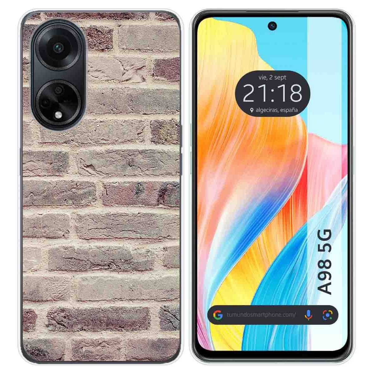 Funda Silicona para Oppo A98 5G diseño Ladrillo 01 Dibujos