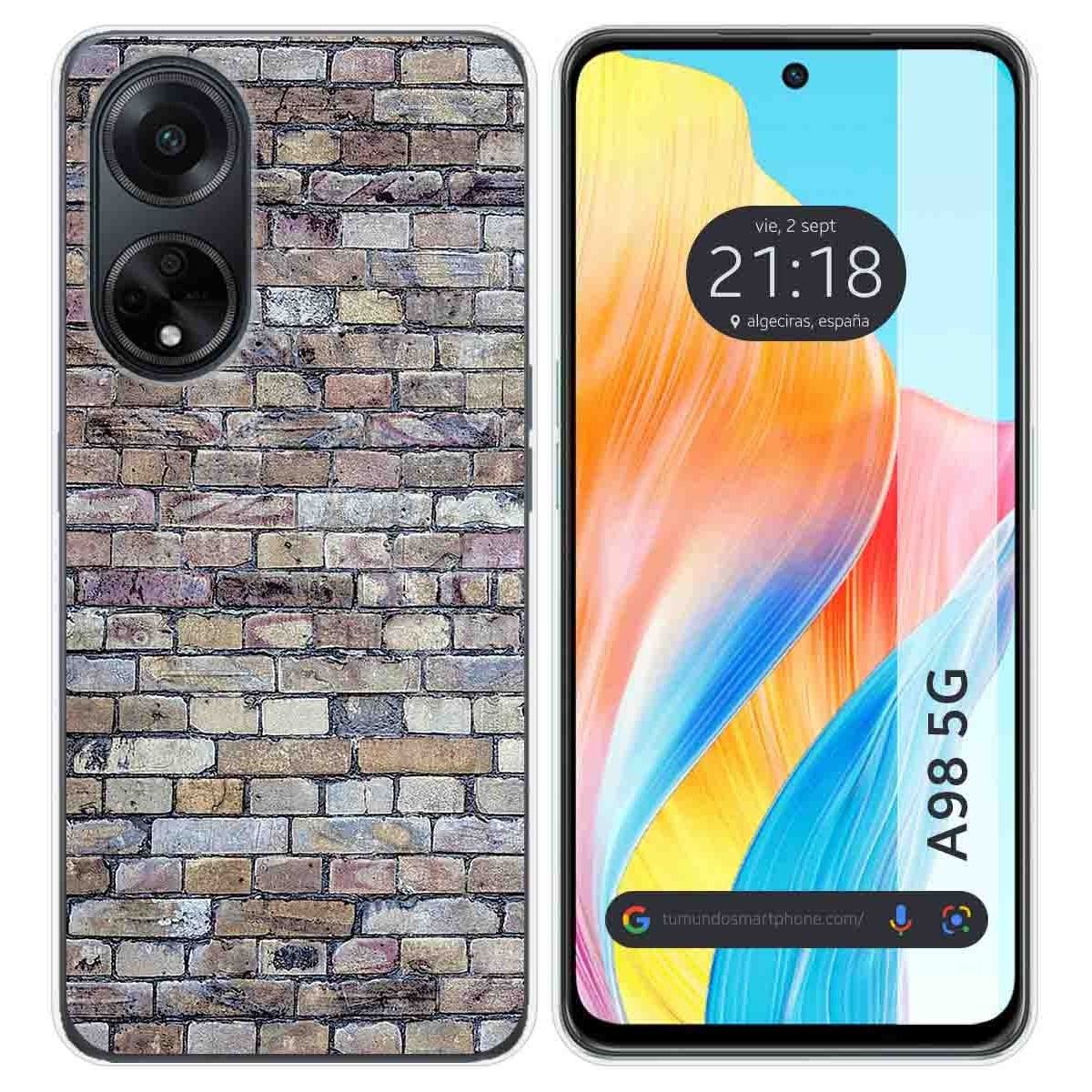 Funda Silicona para Oppo A98 5G diseño Ladrillo 02 Dibujos