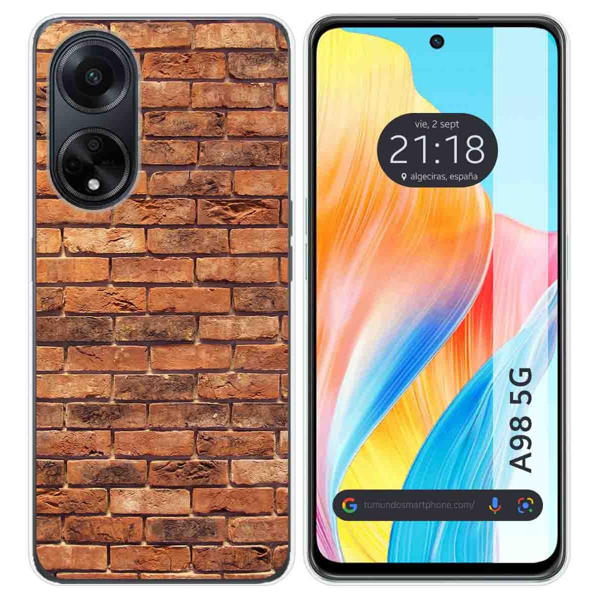 Funda Silicona para Oppo A98 5G diseño Ladrillo 04 Dibujos