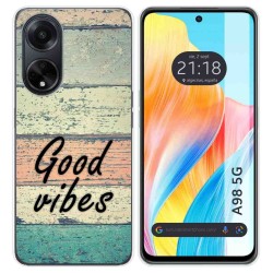 Funda Silicona para Oppo A98 5G diseño Madera 01 Dibujos