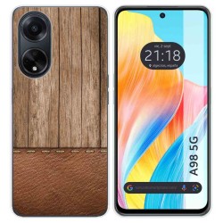 Funda Silicona para Oppo A98 5G diseño Madera 09 Dibujos