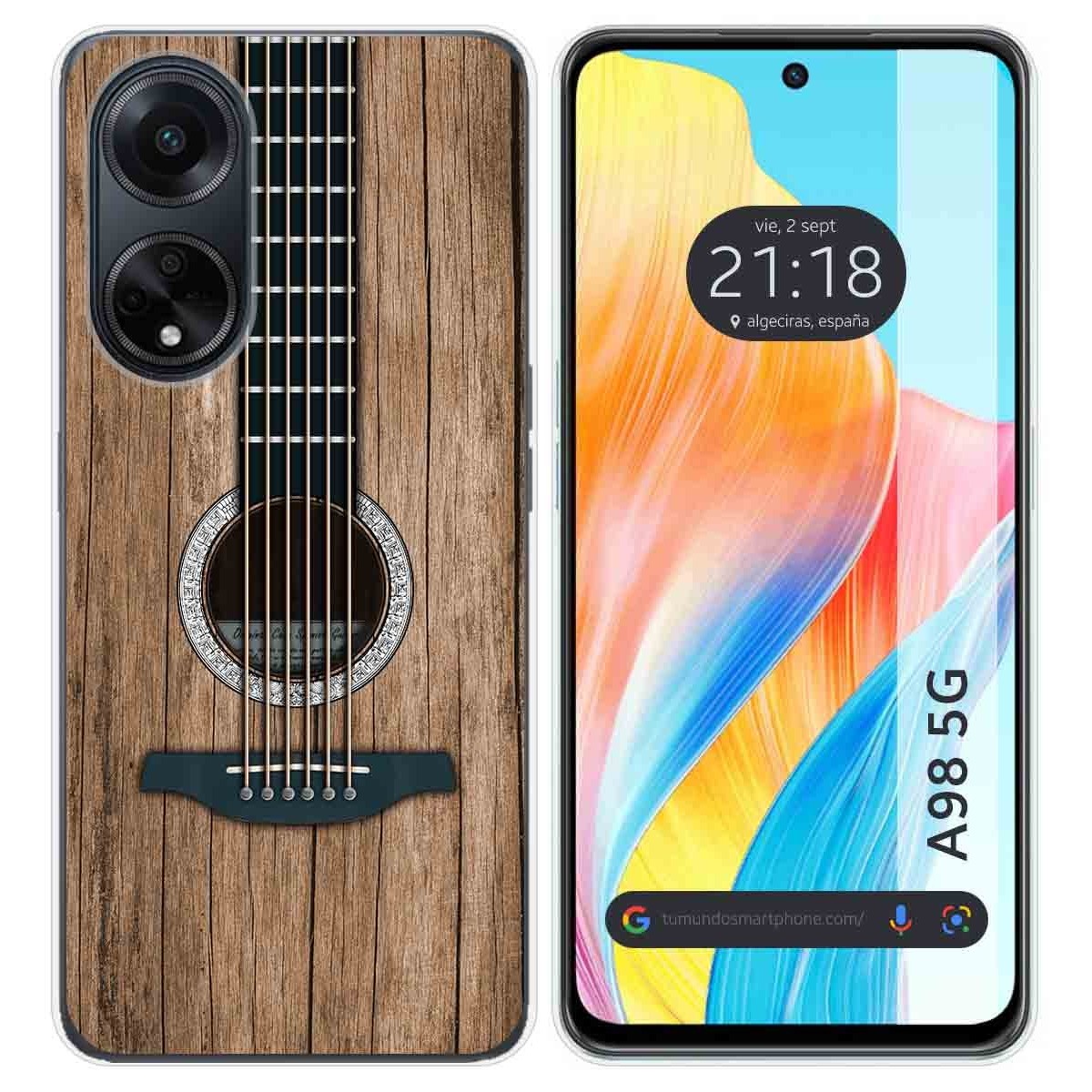 Funda Silicona para Oppo A98 5G diseño Madera 11 Dibujos