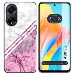 Funda Silicona para Oppo A98 5G diseño Mármol 03 Dibujos