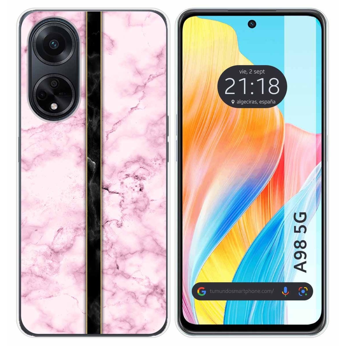 Funda Silicona para Oppo A98 5G diseño Mármol 04 Dibujos