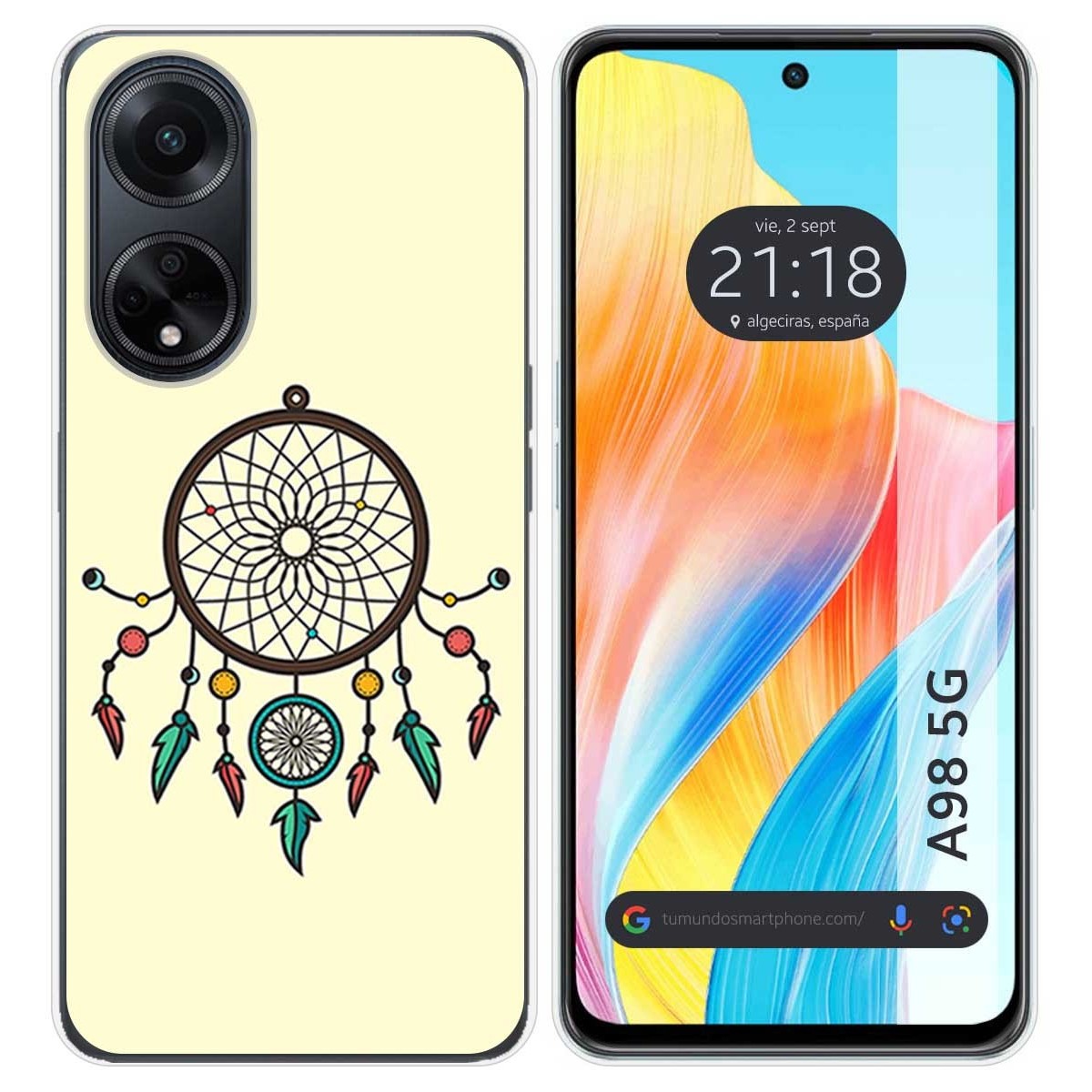 Funda Silicona para Oppo A98 5G diseño Atrapasueños Dibujos