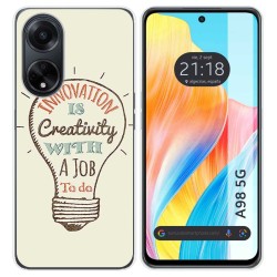 Funda Silicona para Oppo A98 5G diseño Creativity Dibujos