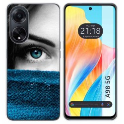 Funda Silicona para Oppo A98 5G diseño Ojo Dibujos