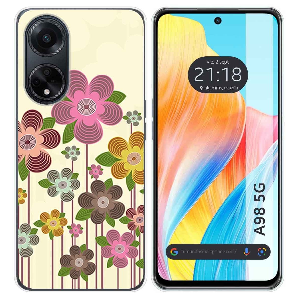 Funda Silicona para Oppo A98 5G diseño Primavera En Flor Dibujos