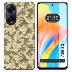 Funda Silicona para Oppo A98 5G diseño Sand Camuflaje Dibujos