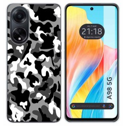 Funda Silicona para Oppo A98 5G diseño Snow Camuflaje Dibujos
