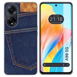 Funda Silicona para Oppo A98 5G diseño Vaquero Dibujos