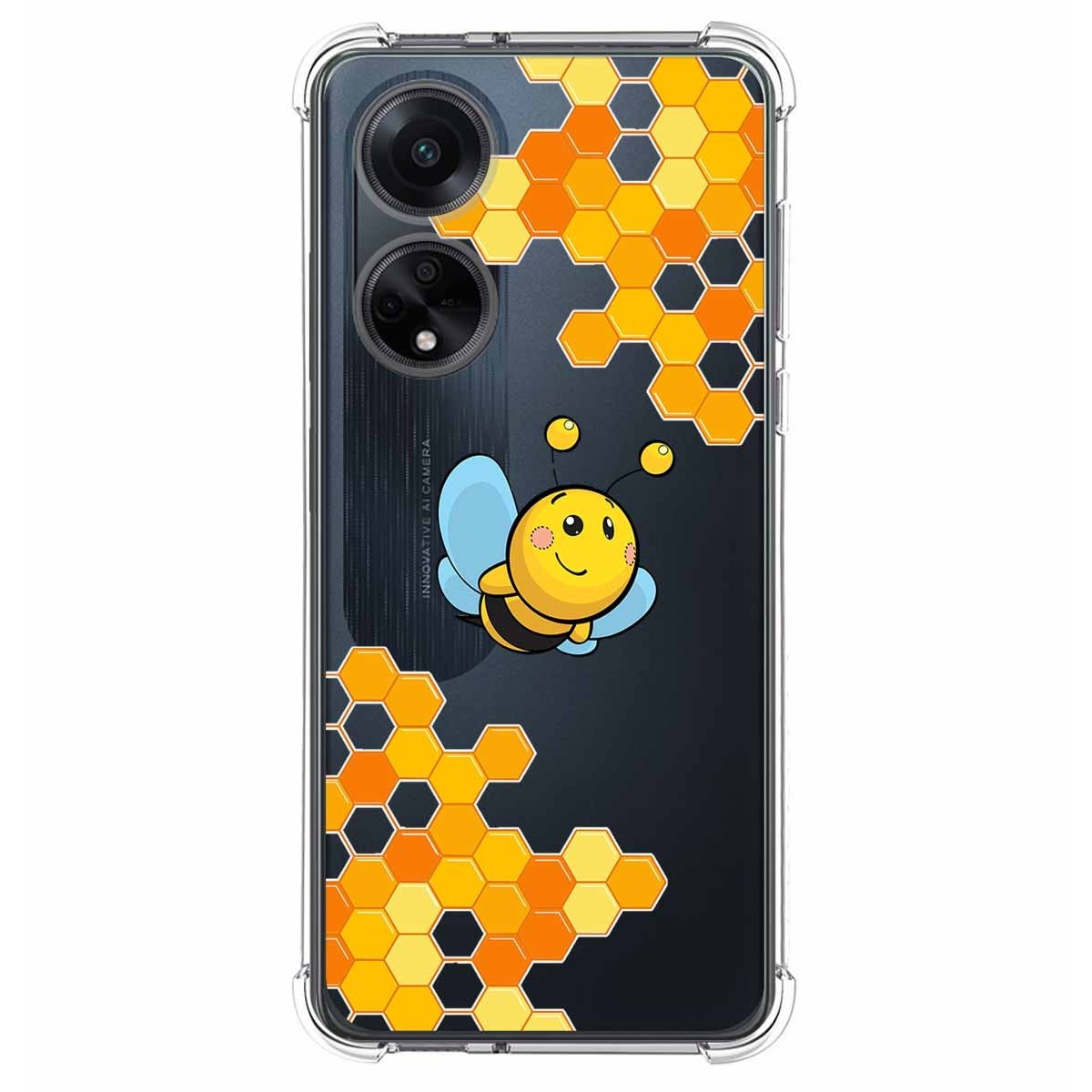 Funda Silicona Antigolpes para Oppo A98 5G diseño Abeja Dibujos