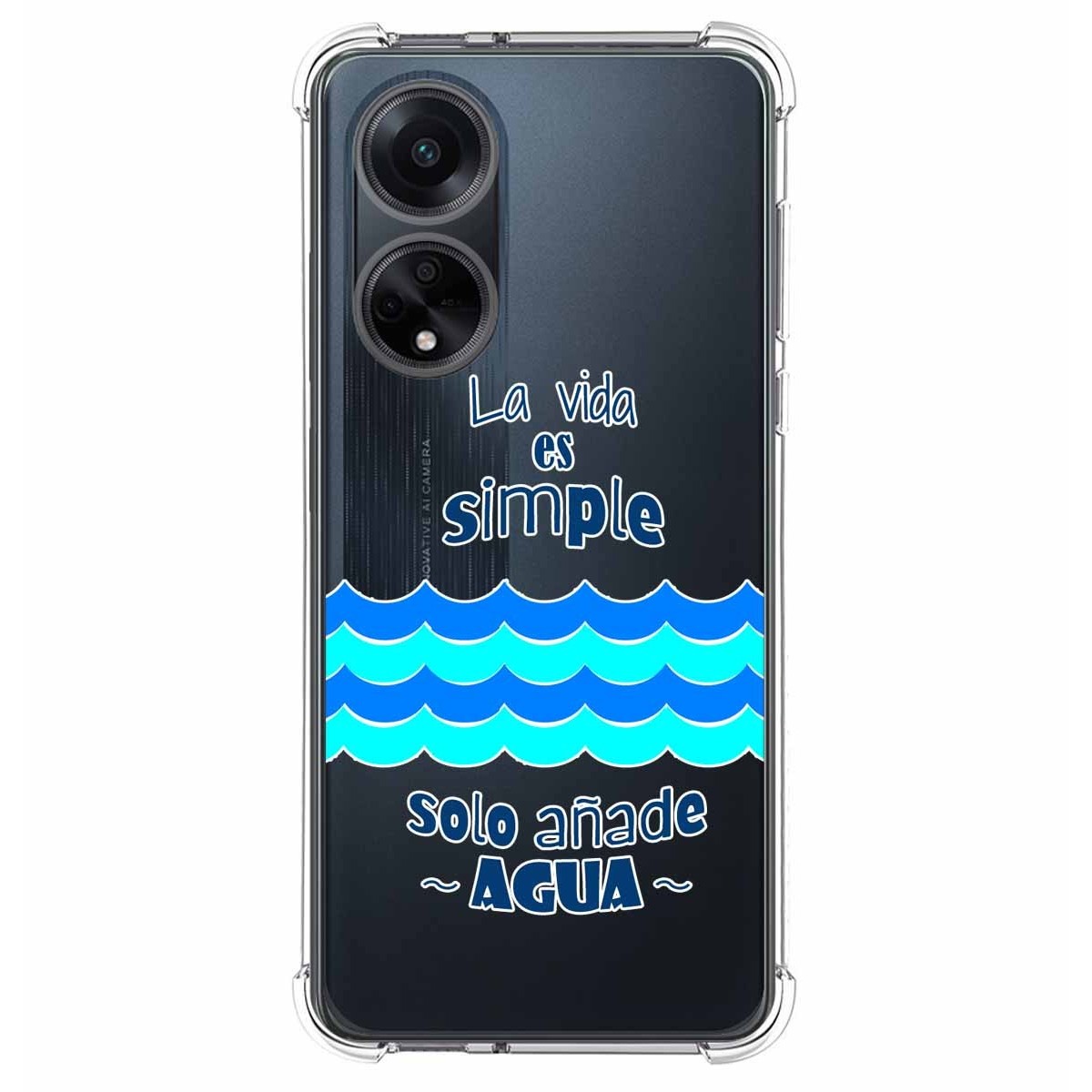 Funda Silicona Antigolpes para Oppo A98 5G diseño Agua Dibujos