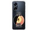 Funda Silicona Antigolpes para Oppo A98 5G diseño Hombre Escalada Dibujos