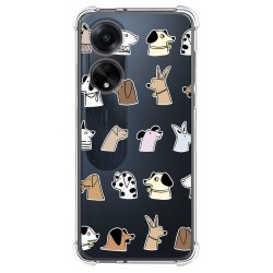 Funda Silicona Antigolpes para Oppo A98 5G diseño Perros Dibujos