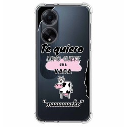 Funda Silicona Antigolpes para Oppo A98 5G diseño Vaca Dibujos