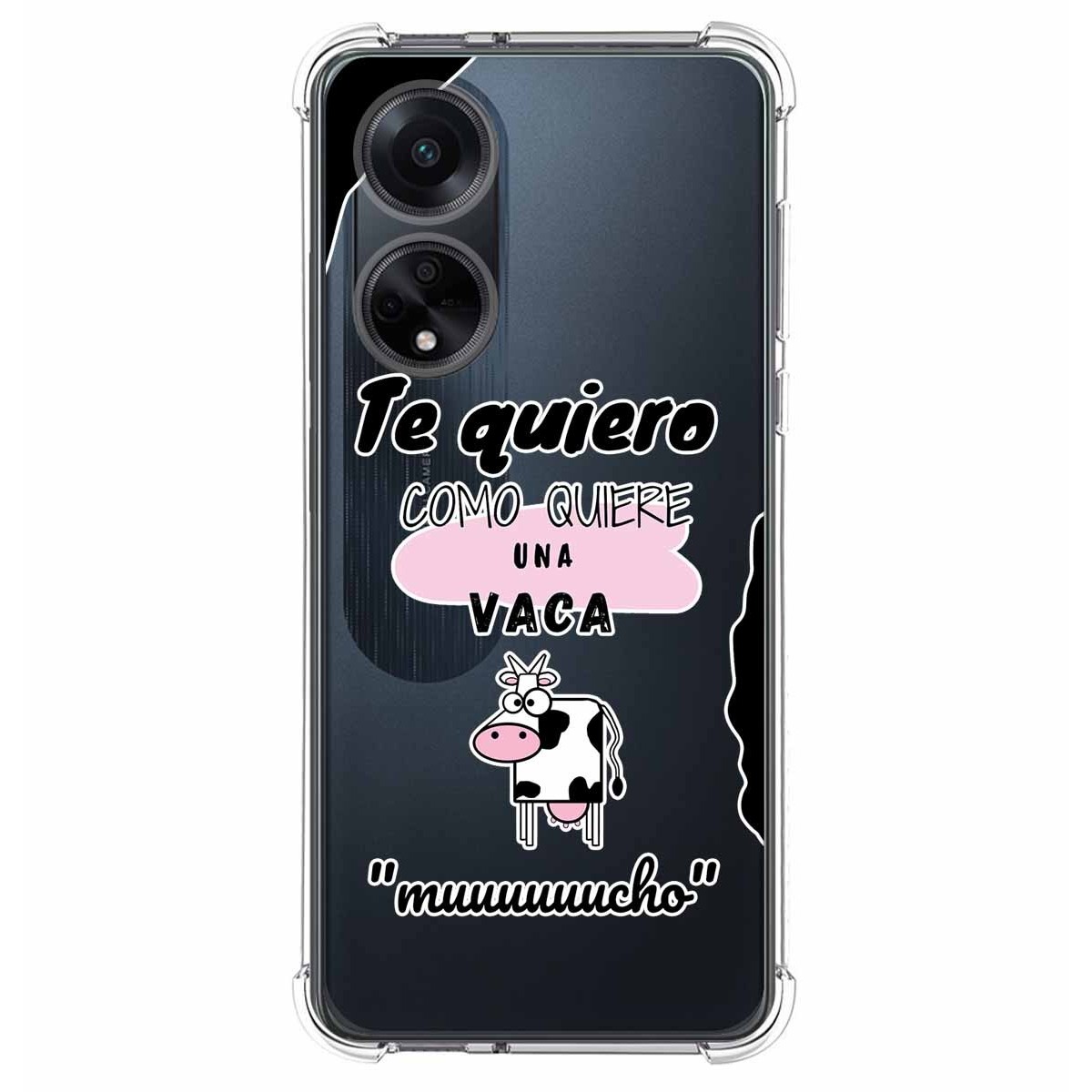 Funda Silicona Antigolpes para Oppo A98 5G diseño Vaca Dibujos