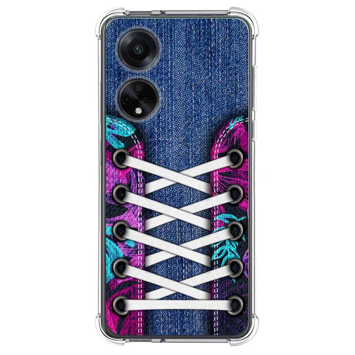 Funda Silicona Antigolpes para Oppo A98 5G diseño Zapatillas 06 Dibujos