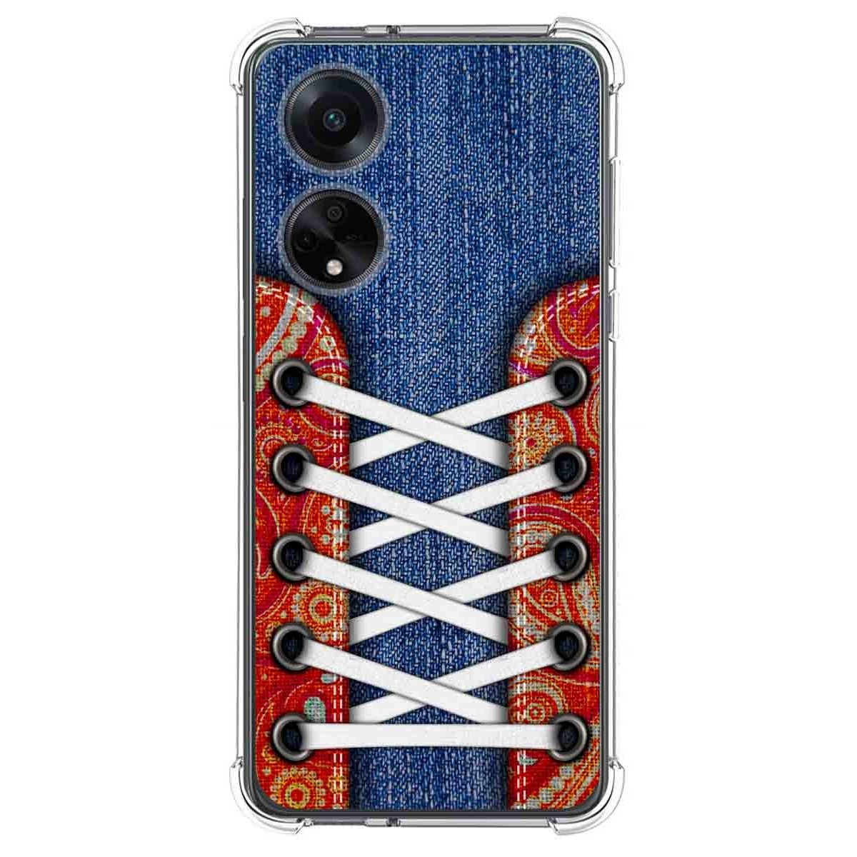 Funda Silicona Antigolpes para Oppo A98 5G diseño Zapatillas 11 Dibujos
