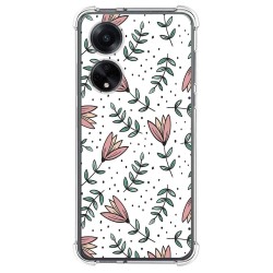 Funda Silicona Antigolpes para Oppo A98 5G diseño Flores 01 Dibujos