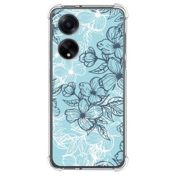 Funda Silicona Antigolpes para Oppo A98 5G diseño Flores 03 Dibujos