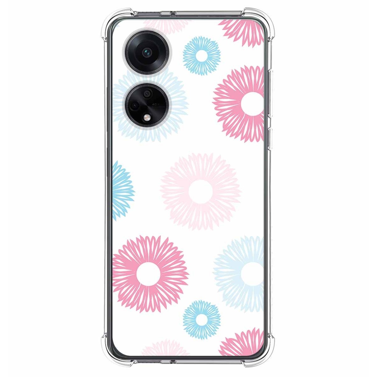 Funda Silicona Antigolpes para Oppo A98 5G diseño Flores 06 Dibujos