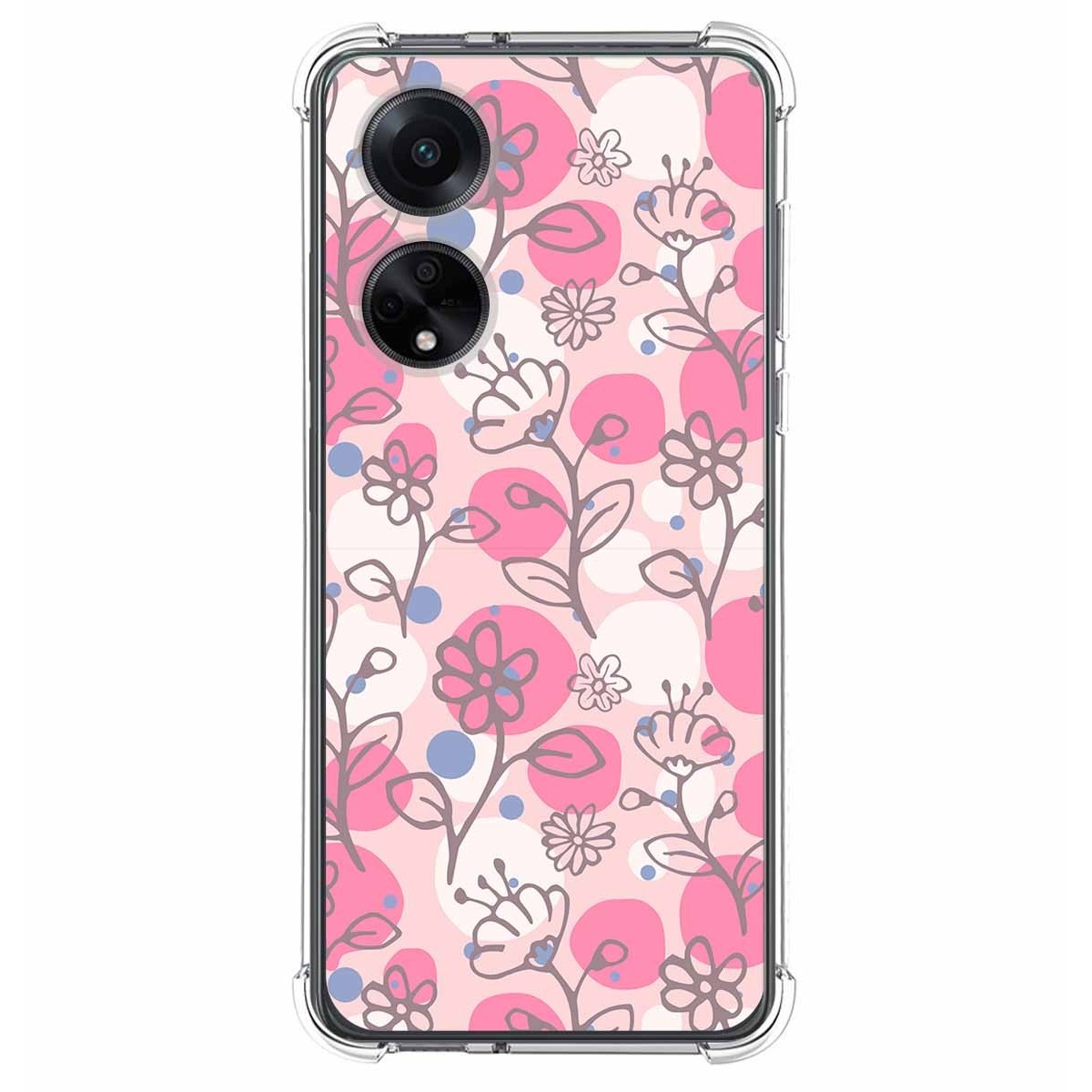 Funda Silicona Antigolpes para Oppo A98 5G diseño Flores 07 Dibujos