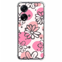 Funda Silicona Antigolpes para Oppo A98 5G diseño Flores 09 Dibujos