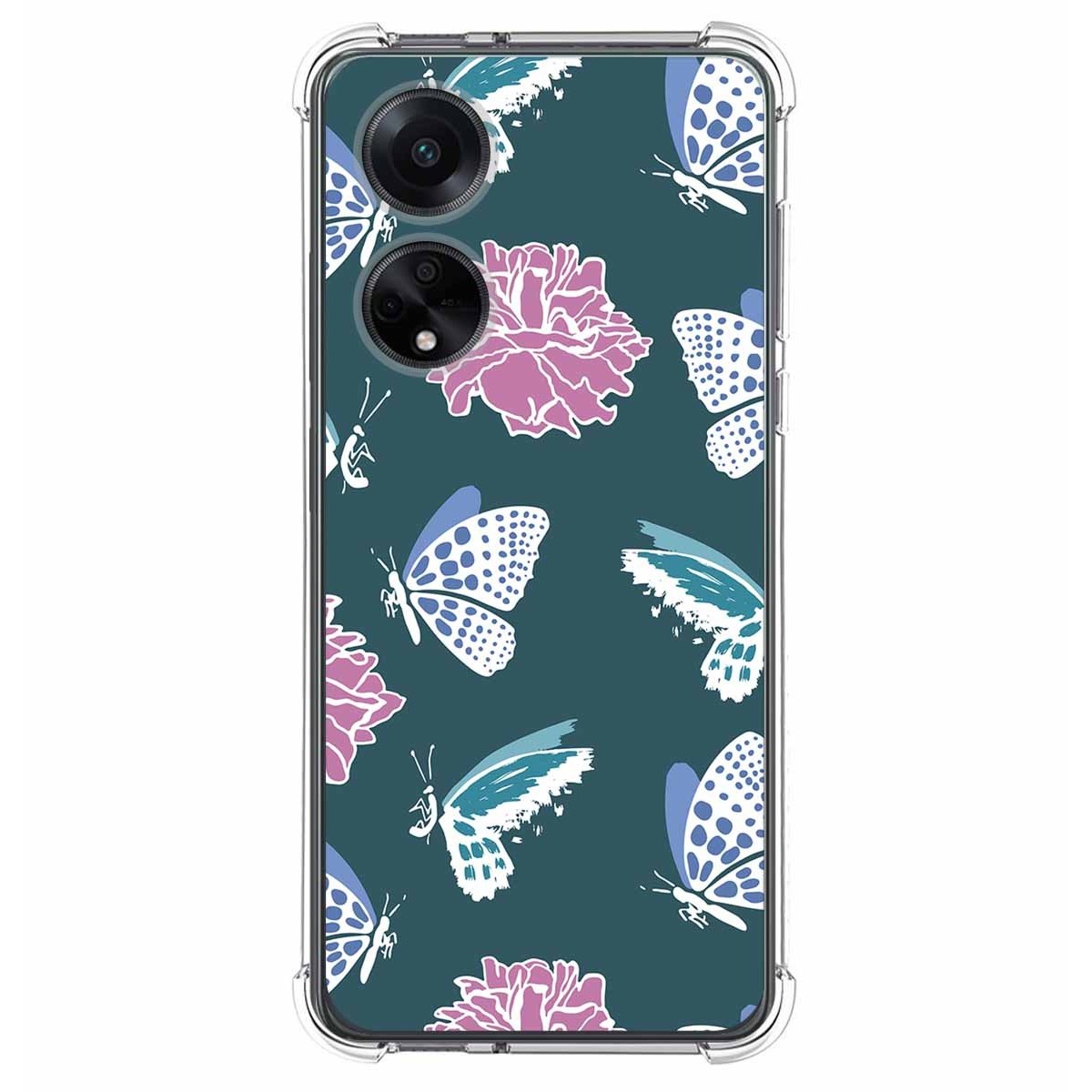 Funda Silicona Antigolpes para Oppo A98 5G diseño Flores 10 Dibujos