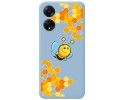 Funda Silicona Líquida Azul para Oppo A98 5G diseño Abeja Dibujos