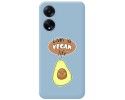 Funda Silicona Líquida Azul para Oppo A98 5G diseño Vegan Life Dibujos