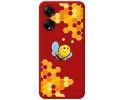 Funda Silicona Líquida Roja para Oppo A98 5G diseño Abeja Dibujos
