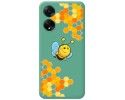 Funda Silicona Líquida Verde para Oppo A98 5G diseño Abeja Dibujos
